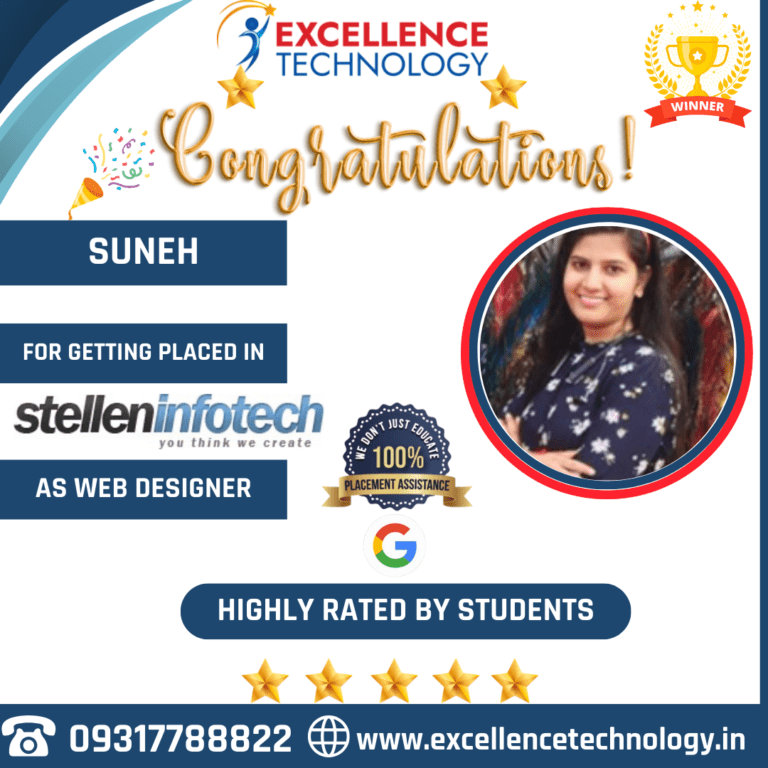 Excellence Technology placed student announcement 2