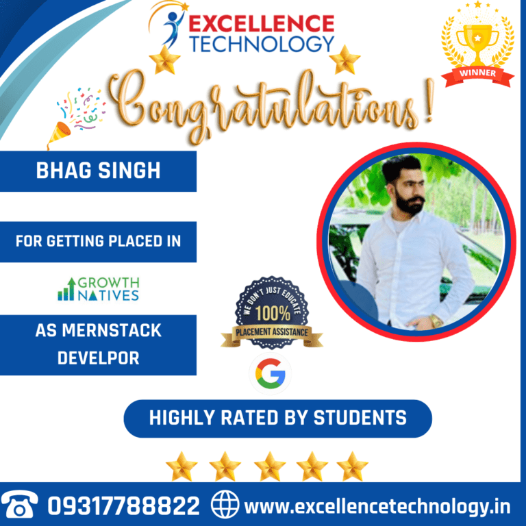 Excellence Technology placed student announcement 4